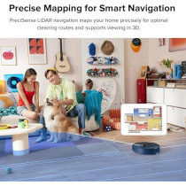 Roborock Q5 Pro Robot Vacuum And Mop Combo, 5500Pa Suction, Duo Roller Brush, LiDAR Navigation, Robotic Vacuum Cleaner With 240 Min Runtime, Smart No-Go Zone, Perfect For Pet Hair, Black