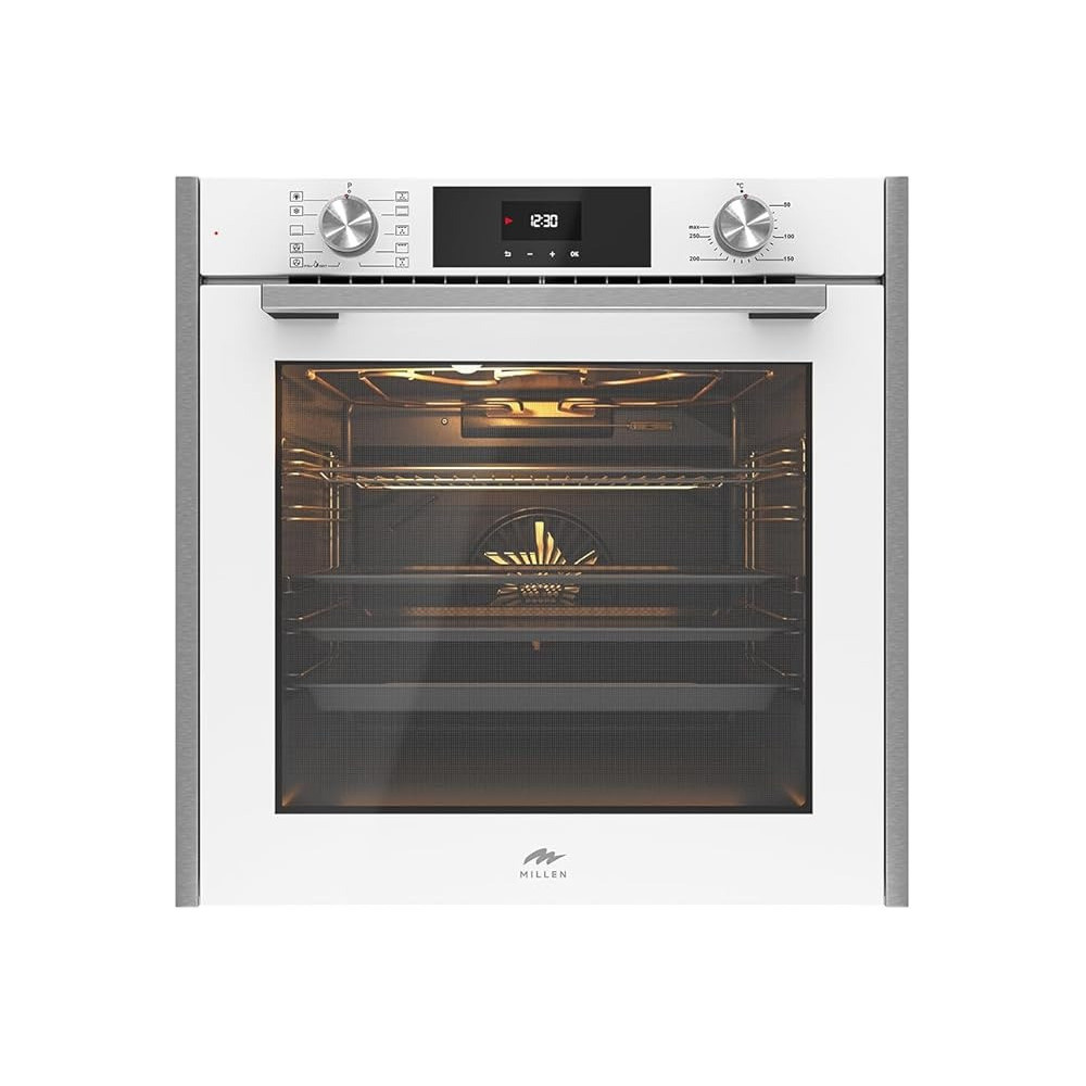 Millen Built In Electric Oven, 10 Cooking Modes, 81L, Schott Inner Glass, MEO 6005 WH