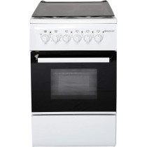 Westpoint 56 Litre Freestanding Cooking Range With Electric Cooker, 4 Electric Burners, Grill Function, Double Glass Oven Door, Modern Design And Space Saving, WCER-5604E