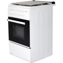 Westpoint 56 Litre Freestanding Cooking Range With Electric Cooker, 4 Electric Burners, Grill Function, Double Glass Oven Door, Modern Design And Space Saving, WCER-5604E