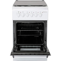 Westpoint 56 Litre Freestanding Cooking Range With Electric Cooker, 4 Electric Burners, Grill Function, Double Glass Oven Door, Modern Design And Space Saving, WCER-5604E