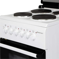 Westpoint 56 Litre Freestanding Cooking Range With Electric Cooker, 4 Electric Burners, Grill Function, Double Glass Oven Door, Modern Design And Space Saving, WCER-5604E