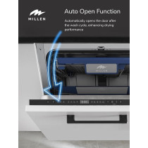 Millen Built-In Dishwasher - Large Capacity, Auto Open, Side Indicator, 14 Place Settings, MDW60731