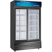Westpoint 1200 Litres Showcase Chiller With Tempered Glass Self Closing Doors WPSN12017T2, Black