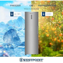 Westpoint 312 Liters Convertible Freezer To Fridge 2 In 1 (Dual Function) LED Display, 3 Star ESMA Rated, Energy Efficient, Fast Freezing, 61 x 59 x 185 Cm, WVM-3123EI