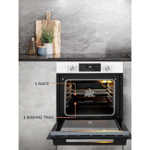Millen Built In Electric Oven, 8 Cooking Modes, 73L, Schott Inner Glass, MEO 6002 WH
