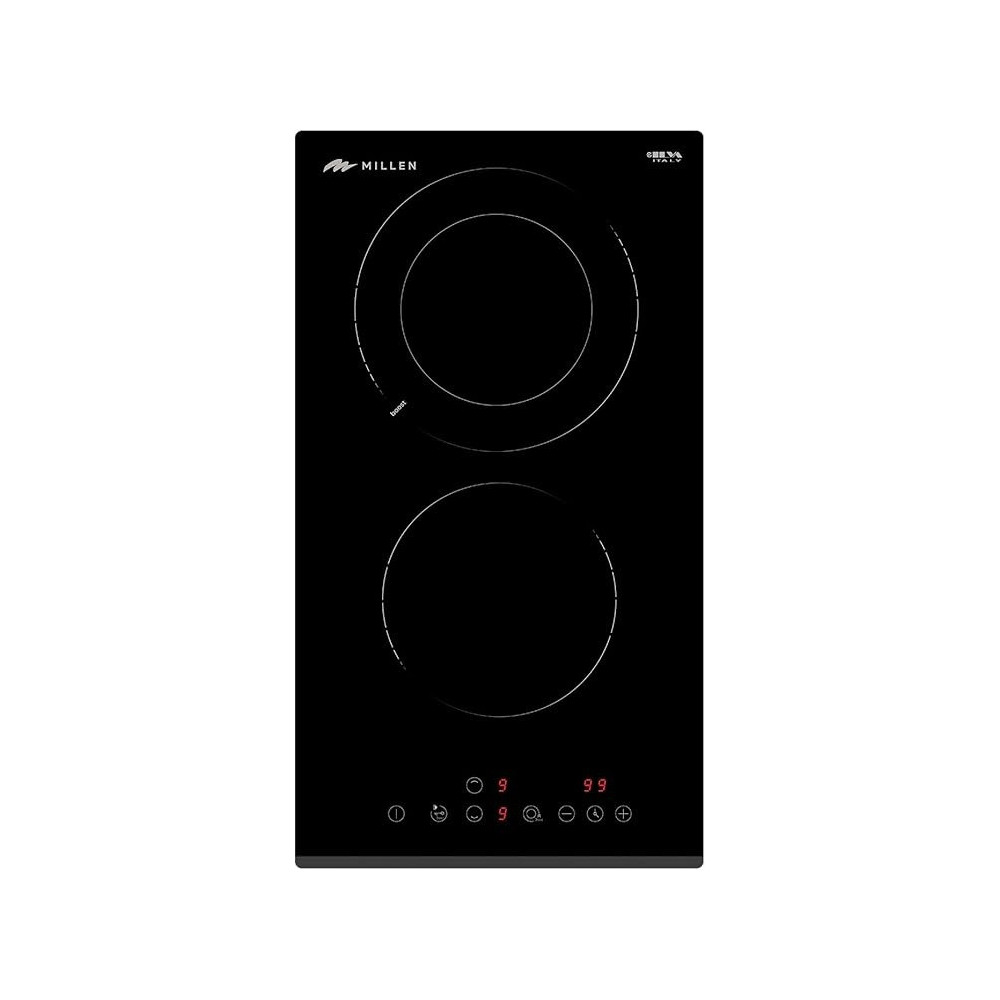 Millen 30Cm Built-In Ceramic Hob With Booster And Italian Glass, MEH 303 BL