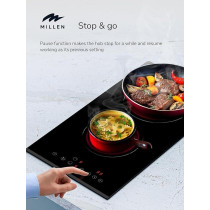 Millen 30Cm Built-In Ceramic Hob With Booster And Italian Glass, MEH 303 BL