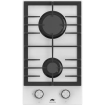 Millen 30 Cm Built In Glass Gas Hob With 2 Sabaf Burners, MGHG 3001 WH