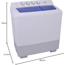 Westpoint 14 Kg Twin Tub Semi-Automatic Washing Machine 3 Star ESMA Rated, Spinning Efficient With 1250 RPM, Big Capacity, WTX-1417