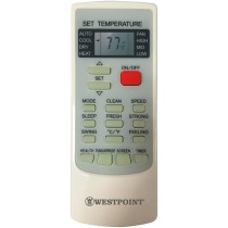 Westpoint 1 Ton Split Air Conditioner, 12000 British Thermal Units, Rotary Compressor, I Feel Function, Gold Fins, 4 Way Swing, White, WSN-1223LTYH