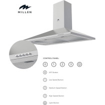 Millen 90Cm Chimney Kitchen Hood, Stainless Steel, MKH 904 IX