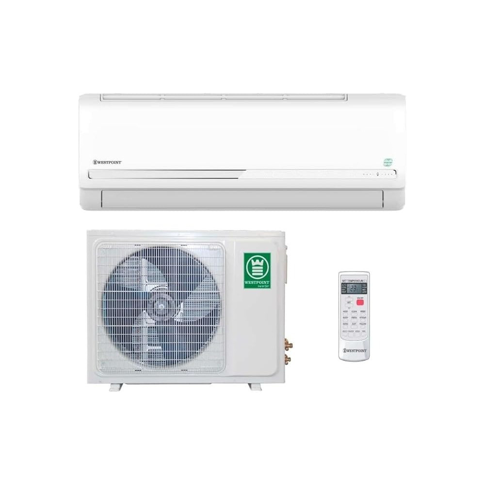 Westpoint 1.5 Ton 18000 BTU High Performance Split Air Conditioner Inverter Compressor Gold Fins Technology I Feel Function White WIN-1824LTYA