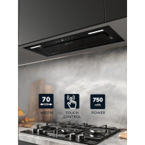 Millen 70 Cm Built In Range Hood 750M3/H, MBKHG 702 BL