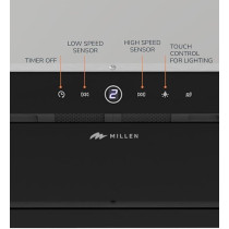 Millen 70 Cm Built In Range Hood 750M3/H, MBKHG 702 BL