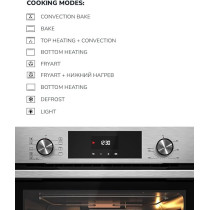 Millen Built In Electric Oven 9 Cooking Modes, 78L, Schott Inner Glass, MEO 6003 IX