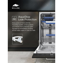 Millen Built-In Dishwasher 45Cm, Compact And Efficient, Auto Open, Aquastop, MDW 45732