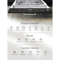Millen Built-In Dishwasher 45Cm, Compact And Efficient, Auto Open, Aquastop, MDW 45732