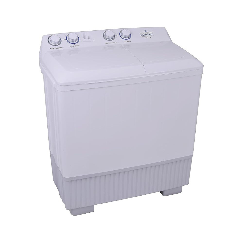 Westpoint 12 Kg Twin Tub Semi-Automatic Washing Machine Spinning Efficient With 1320 RPM, Big Capacity, WTX-1217