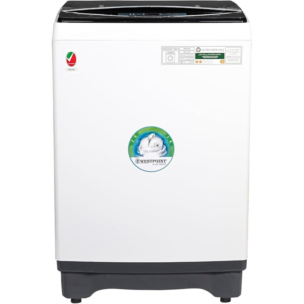 Westpoint 15 Kg Top Load Washing Machine With 9 Washing Programs, Quick Wash, Delayed Start, Remaining Time Display, LED Control Panel, 3 Star Esma Rated, White WLX-1517P