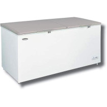 Westpoint 840 Liters Chest Freezer, White Freestanding Double Lid, LED Light Rolling Wheels, Lock And Key, WBXN-8415G2L