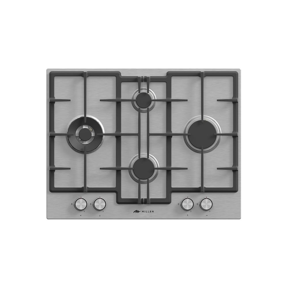 Millen 65 Cm Built In Gas Hob With Sabaf Burners, MGH 6501 IX