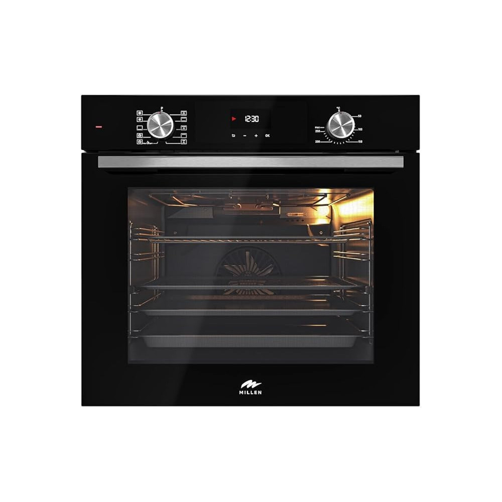 Millen Built In Electric Oven, 10 Cooking Modes, 73L, Schott Inner Glass, MEO 6004 BL