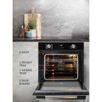 Millen Built In Electric Oven, 10 Cooking Modes, 73L, Schott Inner Glass, MEO 6004 BL