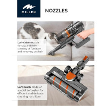 Millen Cordless Stick Vacuum Cleaner - Powerful, Lightweight And Versatile, MVCS7073