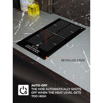 Millen Built In Induction Hob, 30 Cm Black Glass, 2 Heating Zones, 3500W, Touch Control, MIH 302 BL