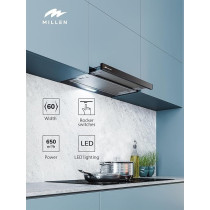 Millen 60Cm Telescopic Hood, Filters Included, MBKHSG 6001 BL