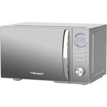 Bompani 25L Capacity Microwave Oven, Stainless Steel, Microwave, Grill And Convection Function, Mirror Finish, Digital Control, 10 Auto Menus, Child Safety Lock, 1450W - BMO25DGS2 Silver