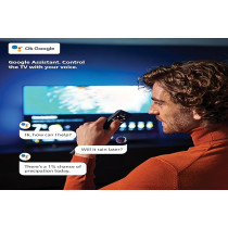 Philips 8800 Series 65 Inch Google Smart LED 4K TV, Ambilight, P5 Picture Engine-120Hz, Next-Gen Ambilight, Dts Play-Fi, Ai Voice Control, Dolby Vision And Dolby Atmos, 65PUT8808/56