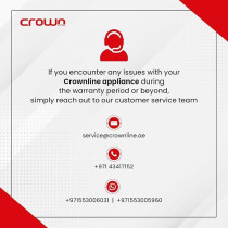 Crownline Portable Ice Maker, 12Kg/Day, 1.3L Water Tank, Transparent Lid, Ice Basket, 2 Cube Sizes (S/L), Fast Ice Production, Perfect For Home, Office And Parties, Im-411