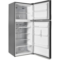 Hoover 490 Liters Top Mount Double Door Refrigerator, Fridge With Freezer, Multi Air Flow, Automatic Defrost, Crisper With Humidity Control Function, ‎HTR-H490-S, Silver