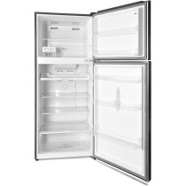Hoover 490 Liters Top Mount Double Door Refrigerator, Fridge With Freezer, Multi Air Flow, Automatic Defrost, Crisper With Humidity Control Function, ‎HTR-H490-S, Silver