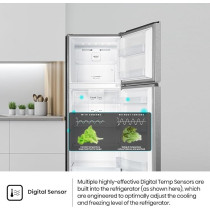 Hisense 418 Litres Top Mount Refrigerator With Inverter Compressor, No Frost Technology, Twist Ice Maker, HTM60320D3