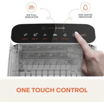 Nutricook Ice Maker, Rapid 7-Minute Ice Production, Bullet-Shaped Ice, Self-Cleaning Function, Compact And Portable, NC-ICY510K