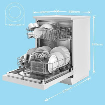 Comfee Dishwasher 12 Place Dish Washer With 8 Programmes, Quiet And Quick, Wash And Dry, LED Display, Delay Start And Wifi Function App Control