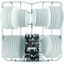 Ariston Built In 60Cm Fully Integrated Dishwasher, 14 Place Setting And 7 Programs, 3 Racks, Inverter Motor With Fast Wash And 3D Zone Wash, Silent Dishwasher, LIC3C26WF