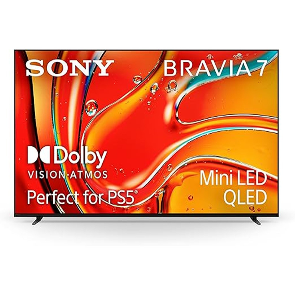 Sony Bravia 7 65 Inch, Mini LED XR QLED, Perfectly Balanced For Movies, Ps5 Gaming And Sports, 4K HDR Smart TV, Google TV, 2024 Model