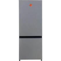 Hoover 203L 2 Door Combi Refrigerator, Total No Frost, Multi Air Flow Cooling, LED Interior Light, Freezer Drawer And Tray Inox Finish HBR-K203-S