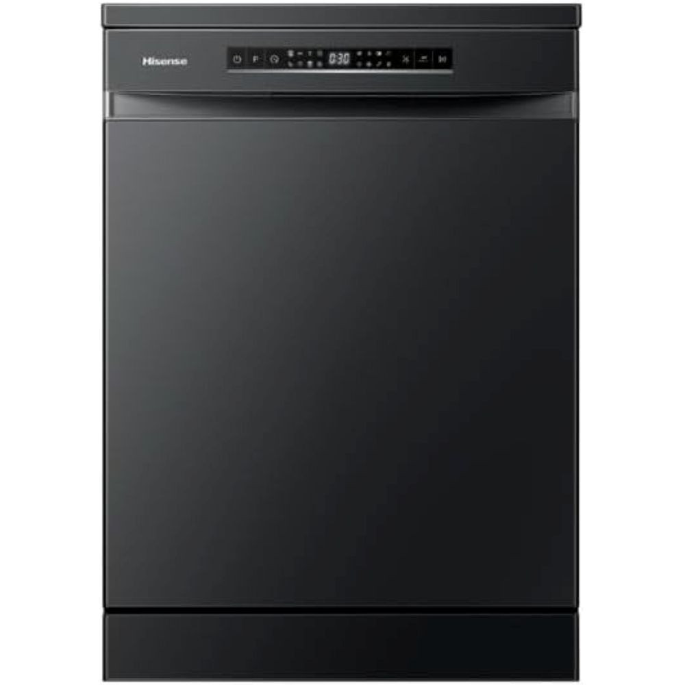 Hisense 15 Place 8 Programs Freestanding Dishwasher Black Color Model HS623E91BST