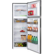 Hoover 260 Liters Top Mount Dual Inverter Refrigerator Fast Cooling System Reversible Doortwisted Ice Maker, Silver, HTR-M260-S