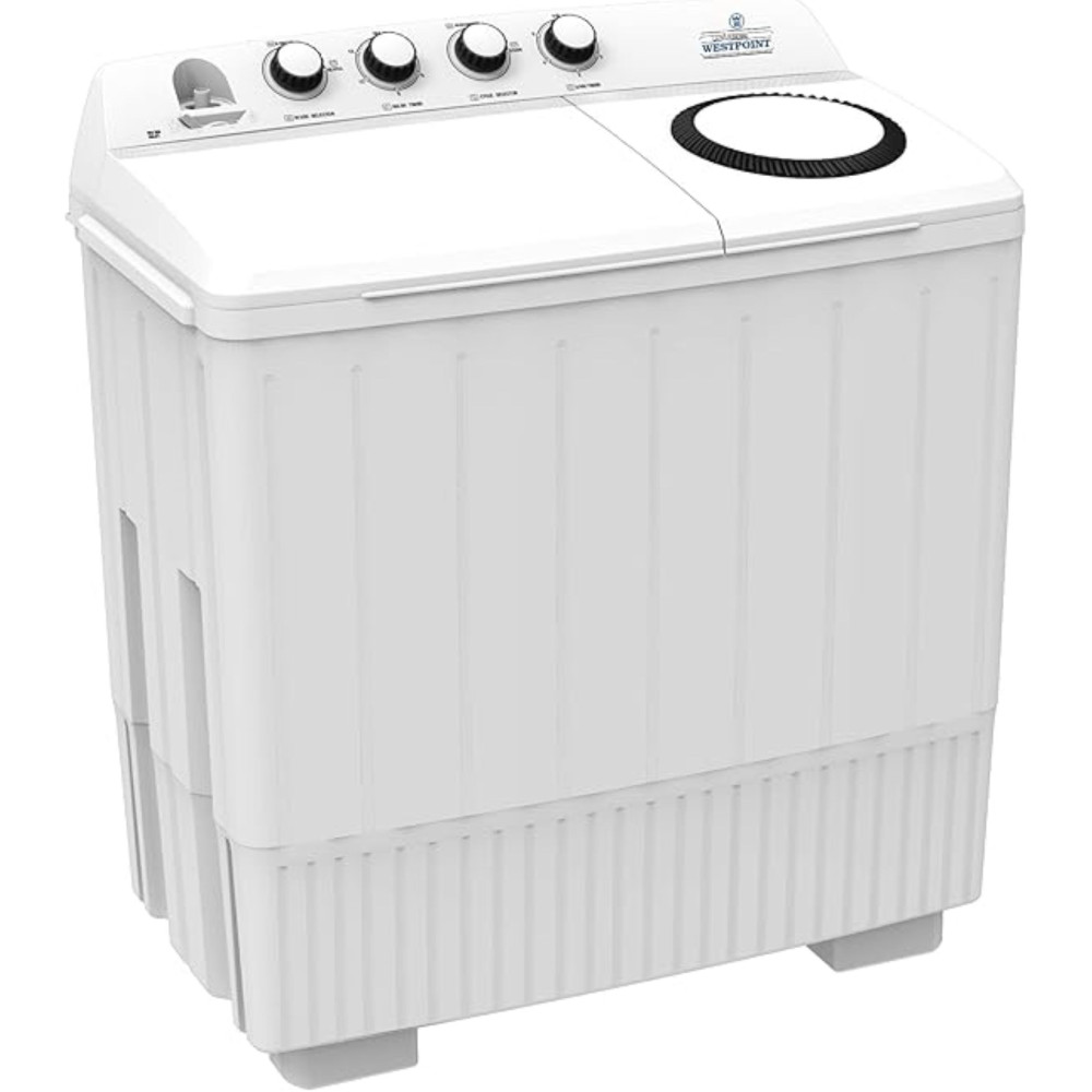 Westpoint 20 Kg Twin Tub Semi Automatic Big Capacity Washing Machine 4 Star Esma Rated White, WTX-2020