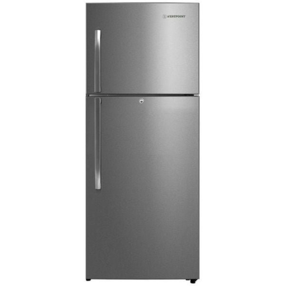 Westpoint 570 Liters Double Door Refrigerator With Inverter Compressor, No Frost, Fresh Zone Compartment, Egg Rack, Twister For Ice Cube, Door Lock, 5 Door Balconies For Beverages, Silver, WNN-5719EIV
