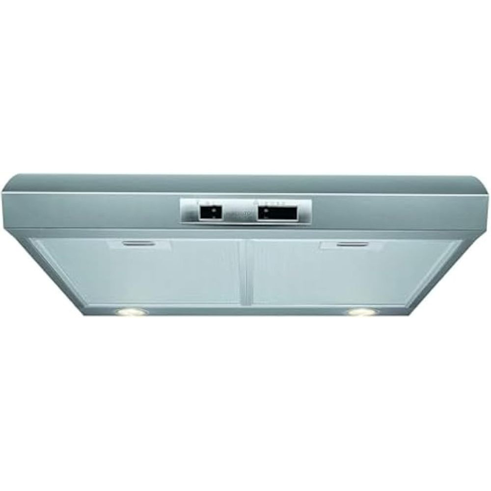 Ariston Built In Visor 60Cm Cooker Hood, Wall Mounted, Washable Filter, 3 Speed Settings, Stainless Steel Material, Mechanical Control, Self Supporting Metallic Filter, Inox, SL161LPIX