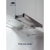 Millen 90 Cm Slide-Out Range Hood, Filters Included, MBKHS 9001 IX