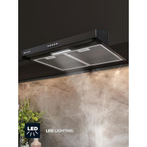 Millen 60Cm Under Cabinet Black Range Hood, MKH 603 BL