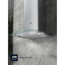 Millen Range Hood 60Cm Curved Glass Chimney Stainless Steel, MKHG 603 IX